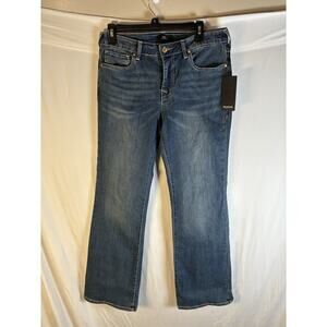 Womens True Religion Becca Mid Rise Boot Cut Medium Blue Jeans Size 29 Y2K